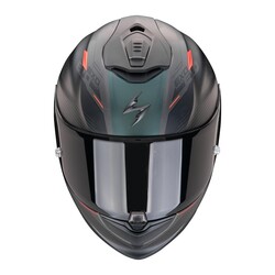Scorpion EXO 1400 Evo II Air Luma Kapalı Motosiklet Kaskı Mat Siyah / Yeşil - 2