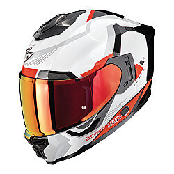 Scorpion EXO-1500 Air Arena Kapalı Motosiklet Kaskı Beyaz / Kırmızı - Scorpion
