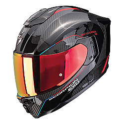 Scorpion EXO-1500 Air Carbon Mundi Kapalı Motosiklet Kaskı Siyah / Kırmızı / Mavi - Scorpion