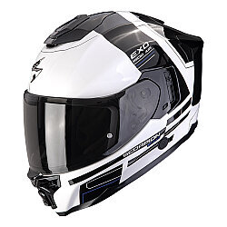 Scorpion EXO-1500 Air Dual Kapalı Motosiklet Kaskı Beyaz / Siyah / Mavi - Scorpion