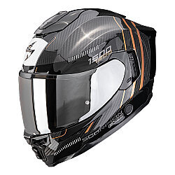 Scorpion EXO-1500 Carbon Air Zity Kapalı Motosiklet Kaskı Siyah / Bakır - Scorpion