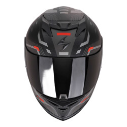 Scorpion EXO 520 Evo Air Ranka Kapalı Motosiklet Kaskı Mat Siyah / Gri / Kırmızı - Scorpion