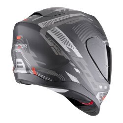 Scorpion EXO 520 Evo Air Ranka Kapalı Motosiklet Kaskı Mat Siyah / Gri / Kırmızı - 3