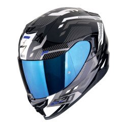 Scorpion EXO 520 Evo Air Ranka Kapalı Motosiklet Kaskı Siyah / Beyaz / Mavi 