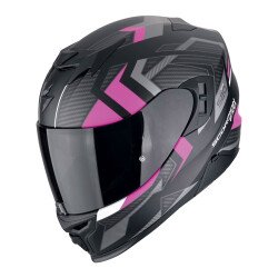Scorpion EXO 520 Evo Air Sensus Kapalı Motosiklet Kaskı Mat Siyah / Pembe 