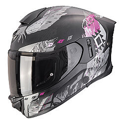 Scorpion EXO-530 Air Hadji Kapalı Motosiklet Kaskı Mat Siyah / Pembe - Scorpion
