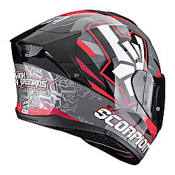 Scorpion EXO-530 Air Rok Kapalı Motosiklet Kaskı Gri / Siyah / Kırmızı - 3