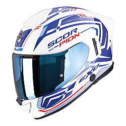 Scorpion EXO-530 Air Slope Kapalı Motosiklet Kaskı Beyaz / Mavi / Kırmızı - Scorpion