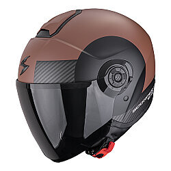 Scorpion EXO City 2 Sheer Açık Motosiklet Kaskı Kahverengi / Siyah - Scorpion