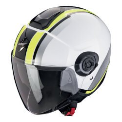 Scorpion EXO City 2 VEL Açık Motosiklet Kaskı Beyaz / Sarı 