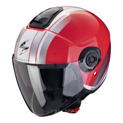 Scorpion EXO City 2 VEL Açık Motosiklet Kaskı Kırmızı / Beyaz 