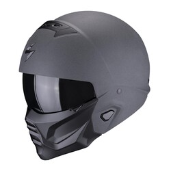 Scorpion EXO COMBAT 2 Graphite Modüler Motosiklet Kaskı Koyu Gri - 1