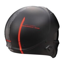 GARAJJ Scorpion EXO COMBAT 2 Lord Modüler Motosiklet Kaskı Mat Siyah / Kırmızı - 3
