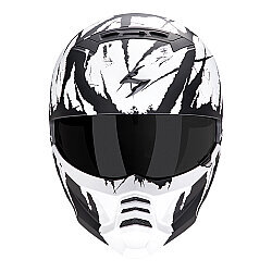 Scorpion EXO COMBAT 2 Maruder Modüler Motosiklet Kaskı Mat Siyah / Beyaz - Scorpion (1)