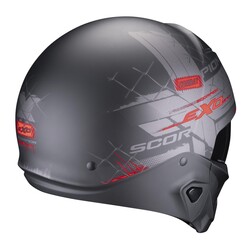 Scorpion EXO COMBAT 2 Xenon Modüler Motosiklet Kaskı Mat Siyah / Kırmızı - 3