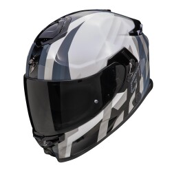 Scorpion Apex EXO-GT SP Carbon Matrix Air Touradven Kapalı Motosiklet Kaskı İnci Beyazı / Gümüş - Scorpion