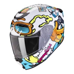 Scorpion EXO-JNR Air FUN Kapalı Çocuk Motosiklet Kaskı Beyaz / Mavi - Scorpion