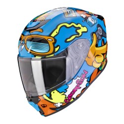 Scorpion EXO-JNR Air FUN Kapalı Çocuk Motosiklet Kaskı Mavi/Oranj - Scorpion