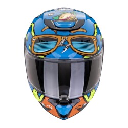 Scorpion EXO-JNR Air FUN Kapalı Çocuk Motosiklet Kaskı Mavi/Oranj - Scorpion