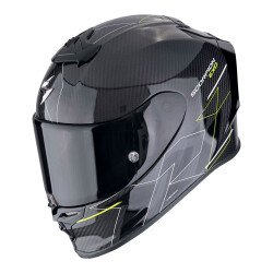 Scorpion EXO R1 Evo Carbon Cynergy Spor Motosiklet Kask Siyah / Sarı 