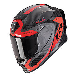 Scorpion EXO R1 Evo Carbon Propel Spor Motosiklet Kaskı Siyah / Kırmızı - Scorpion