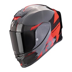 Scorpion EXO R1 Evo Carbon Rally Spor Motosiklet Kaskı Siyah / Kırmızı - Scorpion