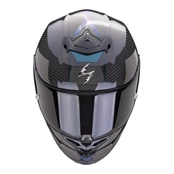 Scorpion EXO R1 Evo Carbon Rally Spor Motosiklet Kaskı Siyah / Mavi - Scorpion