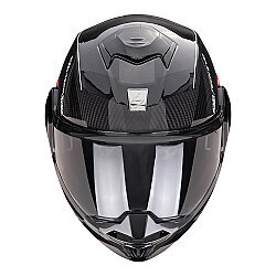 Scorpion Exo-Tech Evo Carbon CAD Çene Açılabilir Motosiklet Kaskı Siyah / Kırmızı - Scorpion (1)