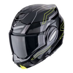 Scorpion Exo-Tech Evo Conquer Çene Açılabilir Motosiklet Kaskı Siyah / Sarı - 1