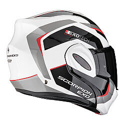 Scorpion Exo-Tech Evo Pro Acuti Çene Açılabilir Motosiklet Gri / Siyah / Kırmızı - 3