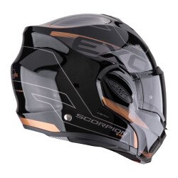 Scorpion Exo-Tech Evo Traveller Çene Açılabilir Motosiklet Kaskı Siyah / Bakır - 2