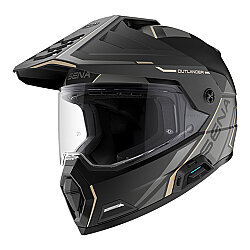 Sena Outlander ADV Kapalı Motosiklet Kaskı Mat Siyah - Sena