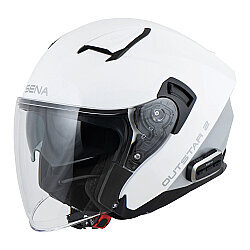 Sena Outstar 2 Mesh Interkomlu Açık Kask Beyaz - Sena