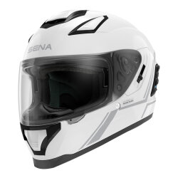 Sena Stryker Akıllı Kapalı Kask Beyaz - 1