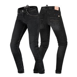 Shima Devon Kadın Korumalı Denim Motosiklet Pantolonu Siyah - 3