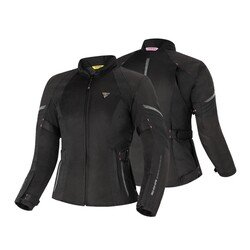Shima Jet Lady Korumalı Kadın Motosiklet Montu Siyah - 3
