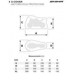 Shima X-Cover Motosiklet Brandası Siyah - 2
