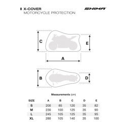 Shima X-Cover Motosiklet Brandası Siyah - 5