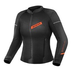 Shima X-Mesh Korumalı Yazlık Kadın Motosiklet Montu Siyah / Kırmızı 