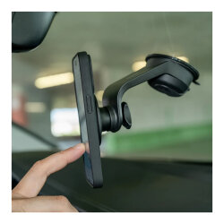 Sp Connect C+ Kablosuz Şarjlı Araç İçi Vantuzlu Manyetik Bağlantı Siyah - 7