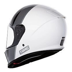 Torc Malibu Horizon Kapalı Motosiklet Kaskı Siyah / Beyaz - 3