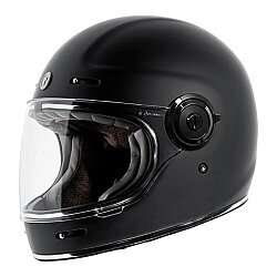 Torc T-1 Newport Kapalı Motosiklet Kaskı Mat Siyah - Torc