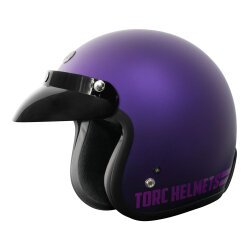 Torc T-50 Del Mar Call Indecent Açık Motosiklet Kaskı Mor - 2