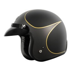 Torc T-50 Del Mar Hardy Açık Motosiklet Kaskı Mat Siyah / Gri - 2