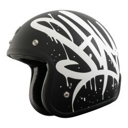 Torc T-50 Del Mar Wild One Açık Motosiklet Kaskı Mat Siyah / Gri 