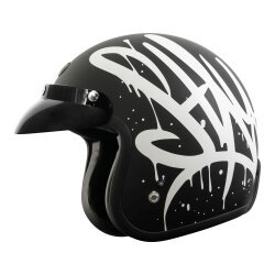Torc T-50 Del Mar Wild One Açık Motosiklet Kaskı Mat Siyah / Gri - 2